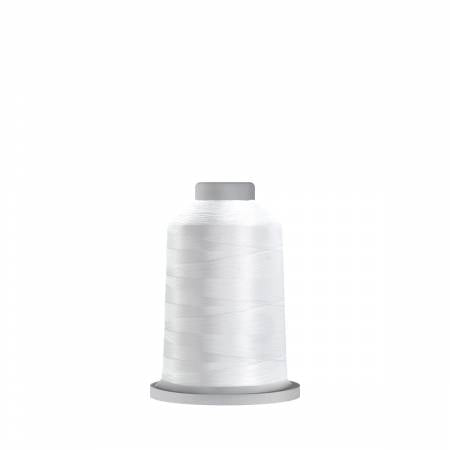 Glide 40wt Polyester Thread 1,100 yd Mini King Spool Super White - Black Rabbit Fabric Inc.