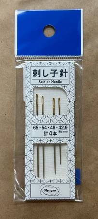 Sashiko Needles Assorted Sizes 4pk - Black Rabbit Fabric Inc.