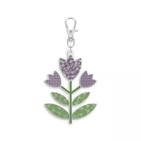 Zipper Pulls - Happy Charms Enamel Tulip