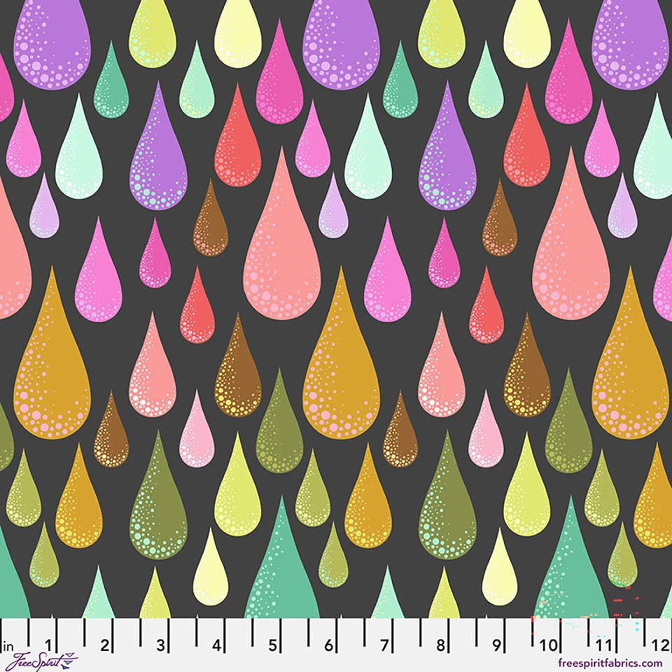 ***PRE-ORDER*** Tula Pink Prince Charming Déjà Vu Dew Drops - Licorice