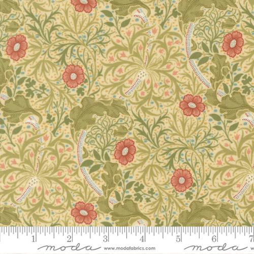 Moda Morris Muse Seaweed Florals - Parchment