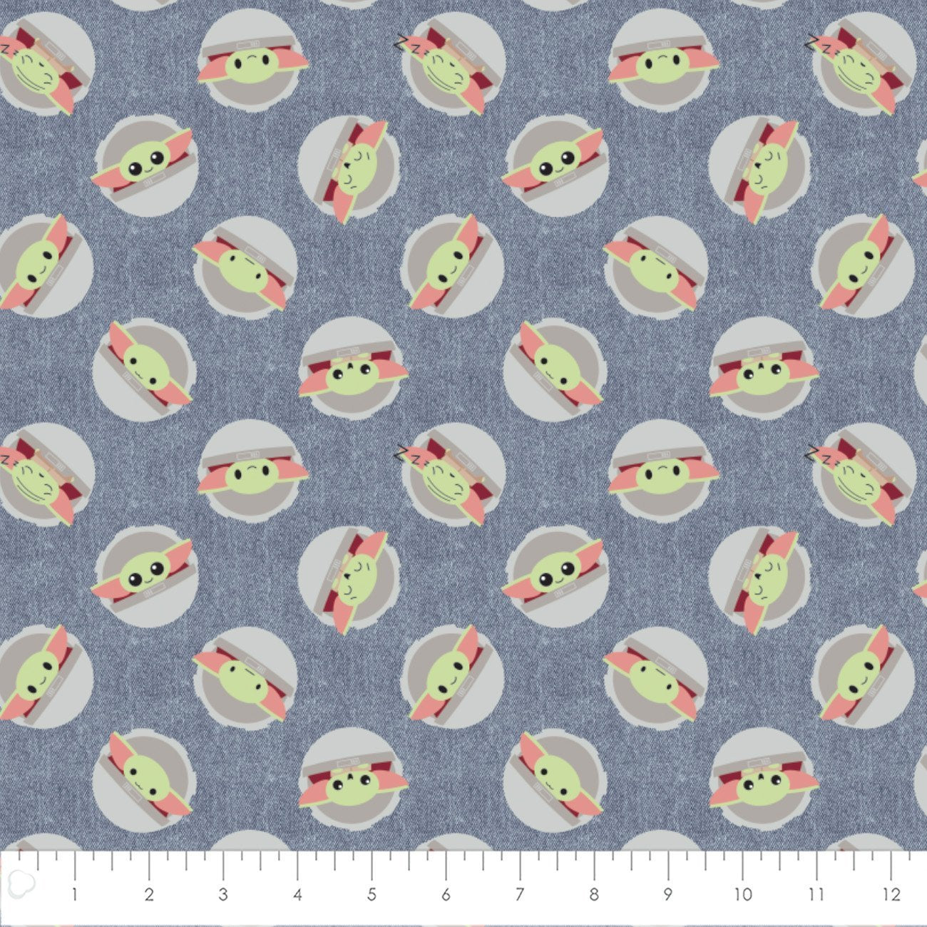 Star Wars - The Mandalorian - Child Toss On Denim 1 meter