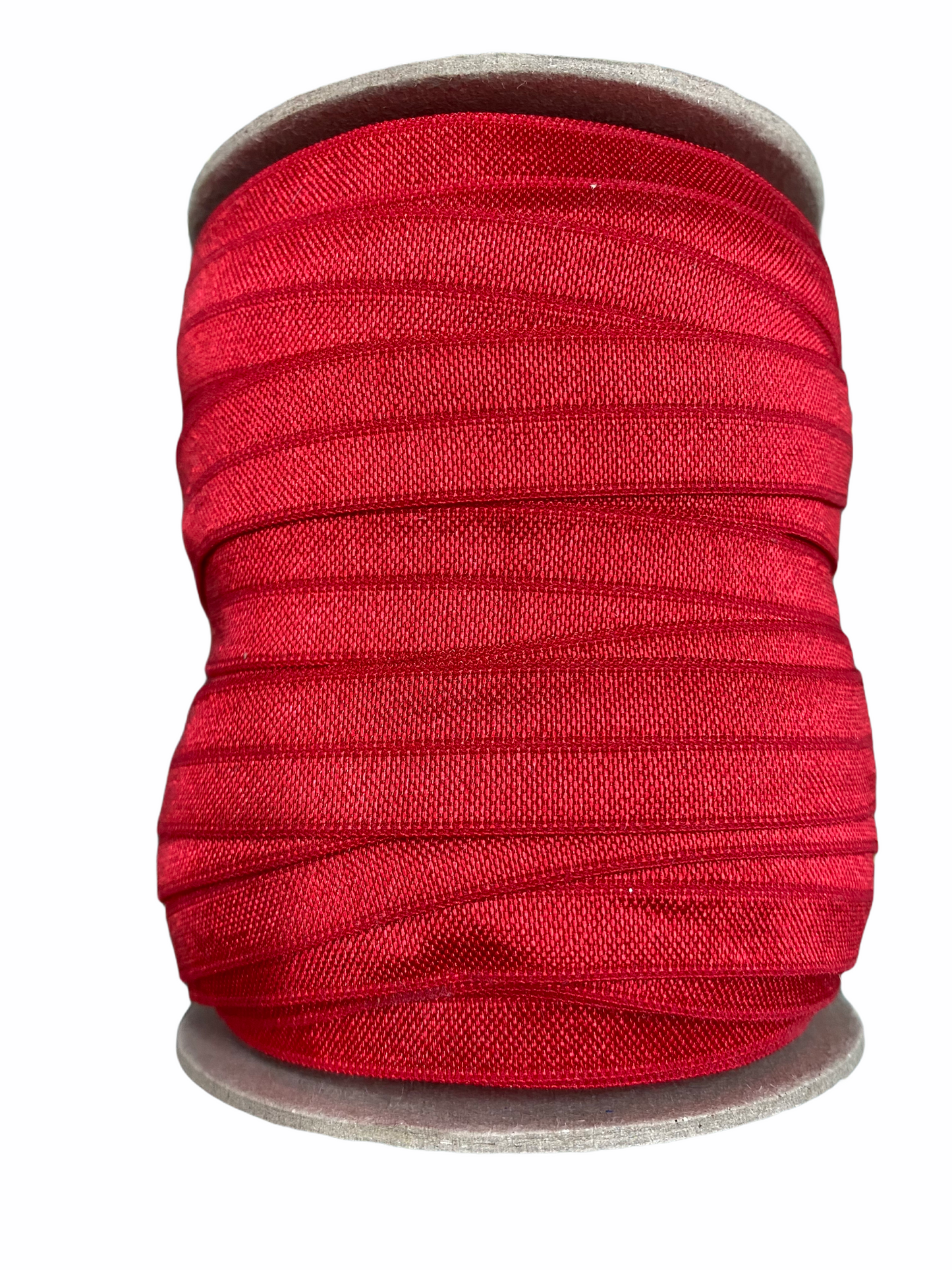 Red 5/8" Fold over elastic - Black Rabbit Fabric Inc.