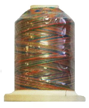 Signature Variegated Thread - 700 Yards - Cotton - 40 Weight - 253 Summery Fun - Black Rabbit Fabric Inc.
