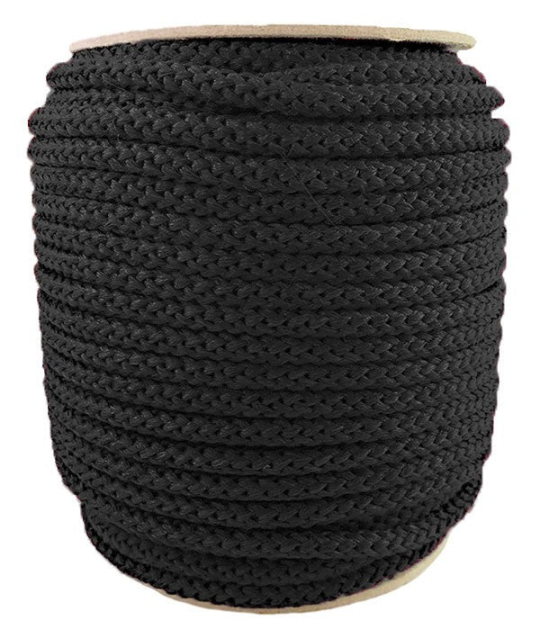 Cord Polypropylene, 6mm - Black - Full Roll