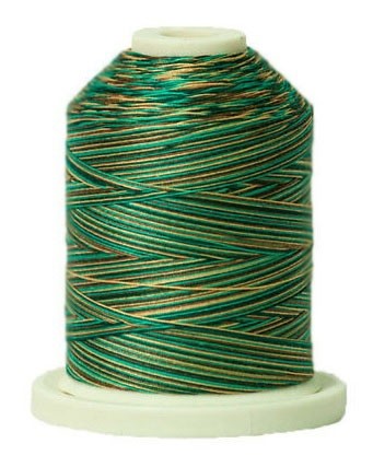 Signature Variegated Thread - 700 Yards - Cotton - 40 Weight - 251 Atlantis - Black Rabbit Fabric Inc.