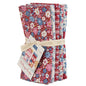 Tilda Village Life FQ Burgundy Bundle 5 Prints