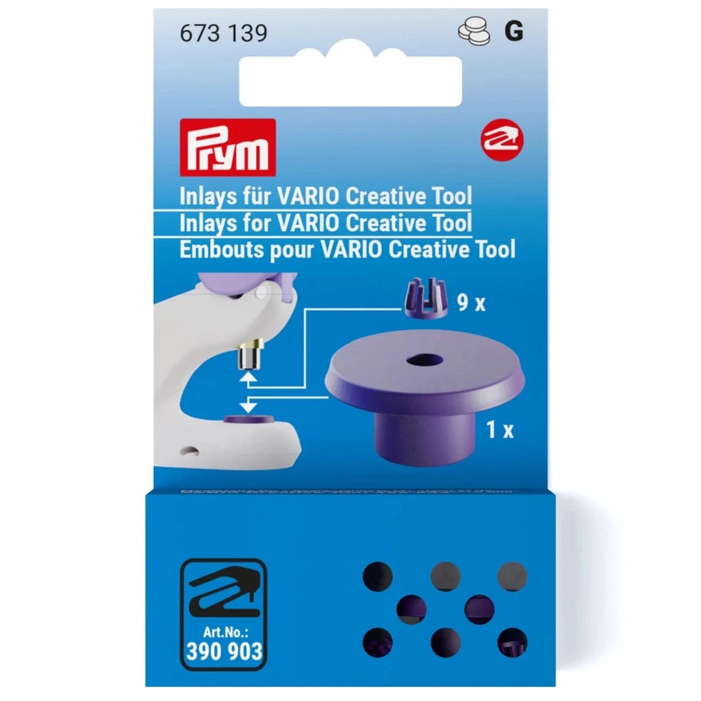 Prym Vario Creative Tool Inlays - Black Rabbit Fabric Inc.