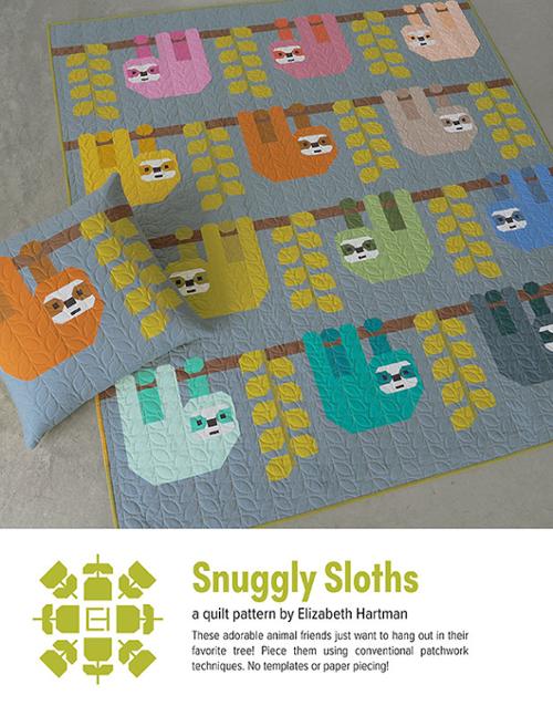 Paper Quilt Pattern - Snuggly Sloths
