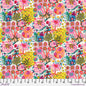 Free Spirit Colori Curvy Stems - White - Black Rabbit Fabric Inc.