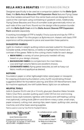 Bella Arcs and Beauties - FPP Expansion Pack (for Bella Quilted Coat)