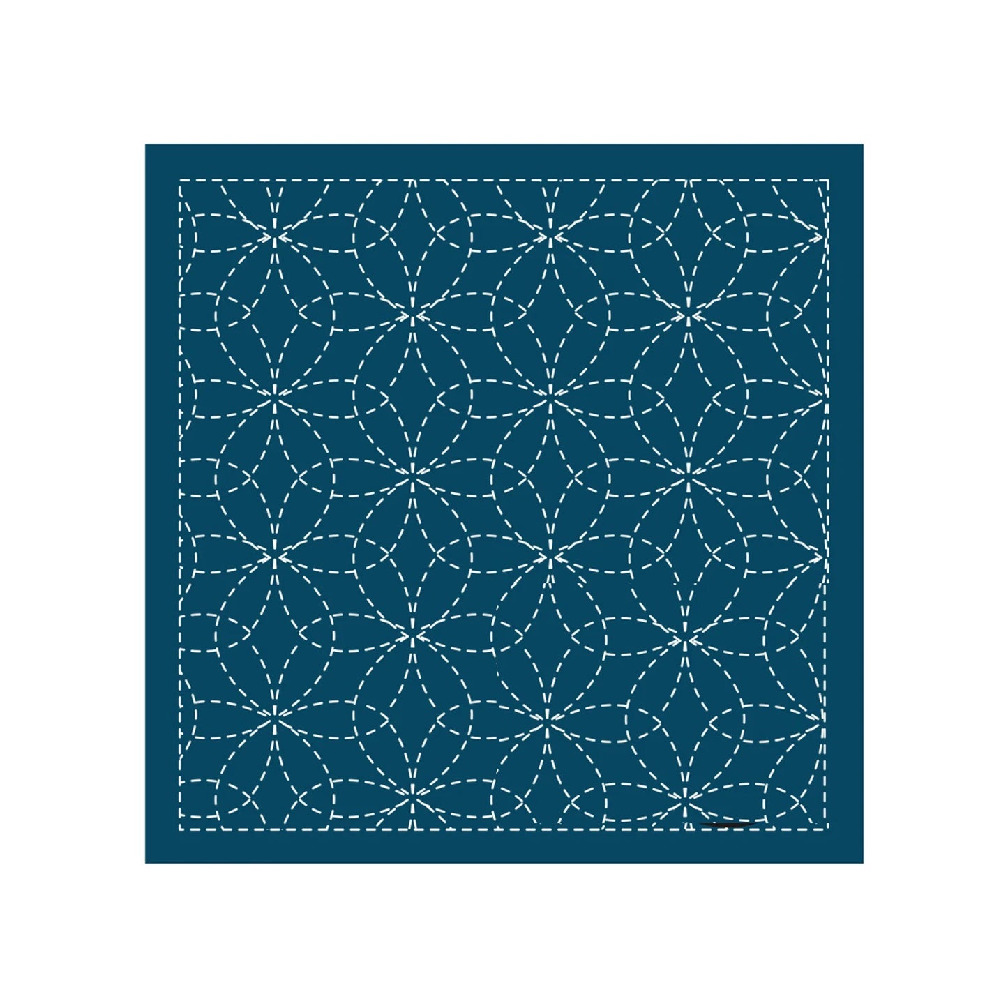 Sashiko sampler Traditional Design Hana-zashi - Navy