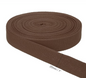Cotton Twill Tape - chocolate 25mm