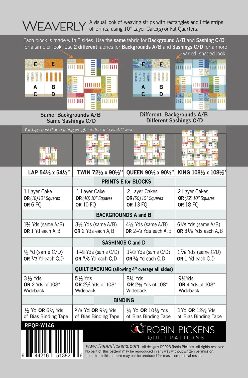 Paper Quilt Pattern - Weaverly