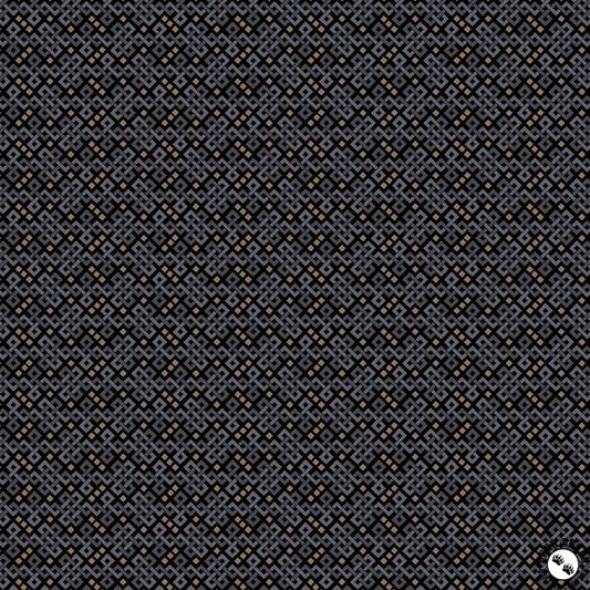 Benartex Into the Wild Mazed Texture - Black