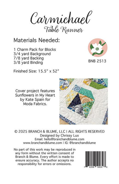 Quilt Kit - Carmichael Table Runner Project