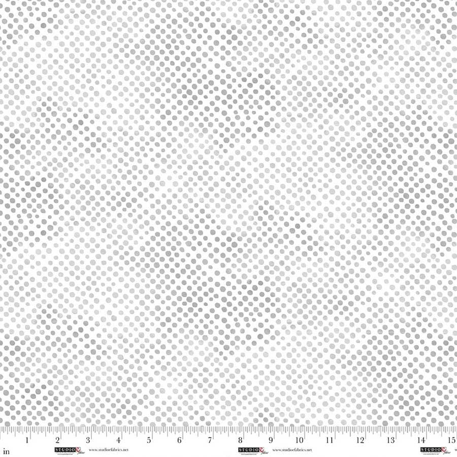 StudioE Sweet Licorice Hexie Dots - White