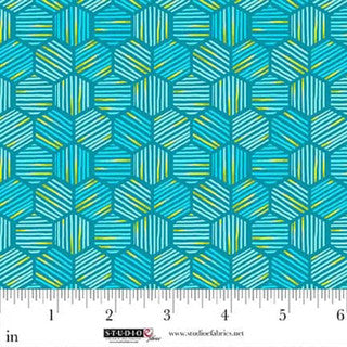 StudioE Sweet Licorice Mini Hexies - Turquoise