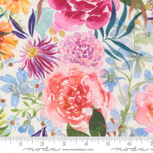 Moda Soulstice Midsummer Bloom - Cloud - Black Rabbit Fabric Inc.