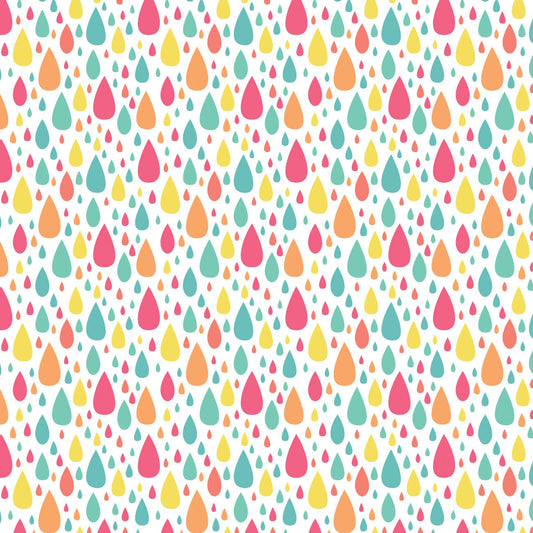 Be The Rainbow by CDS - Bright Raindrops - White