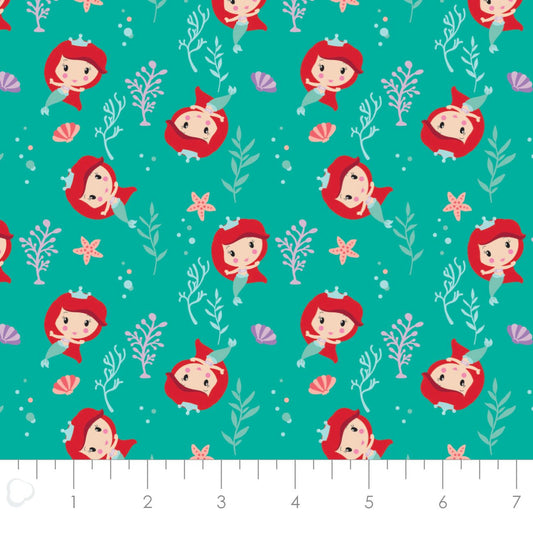 Disney Princess Kawaii - Cute Ariel Toss - Turquoise