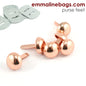 Domed Purse Feet: 1/2" (12 mm) (6 Pack)