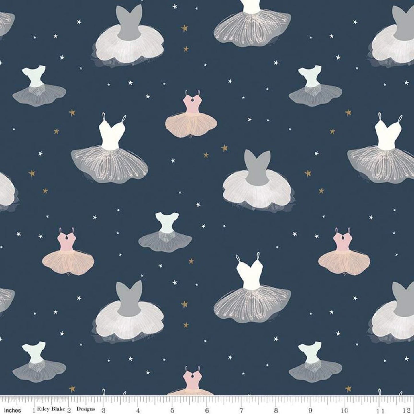 RB - Spin & Twirl Dresses Oxford Sparkle 1 meter cuts